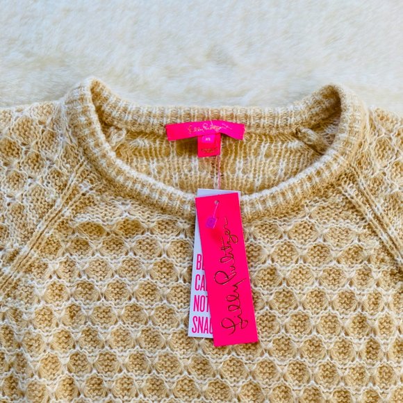 NEW Lilly Pulitzer Sweater XL CORABELLE Honeycomb Puff Blouson Sleeve - Picture 8 of 12
